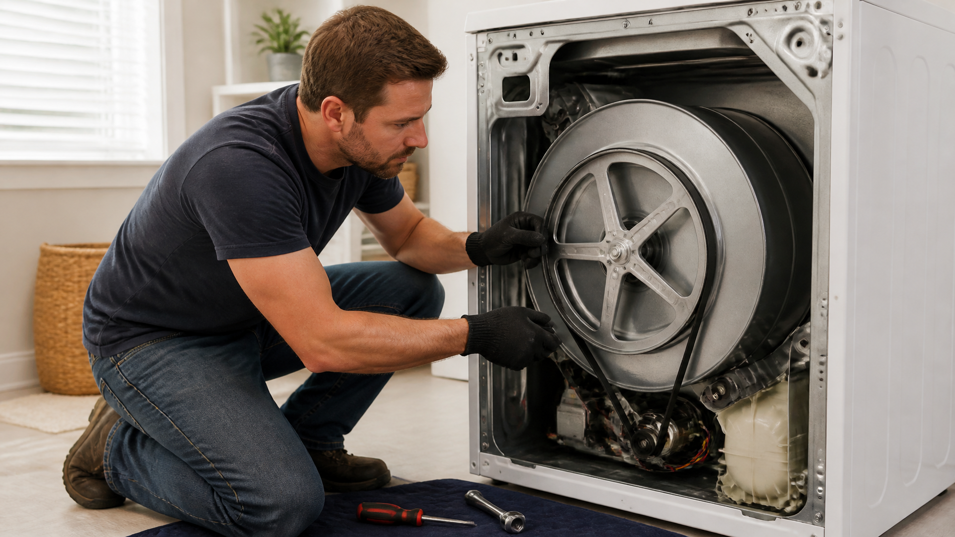 How to Install and Replace Your GE Dryer Belt A Complete Guide, sections: Before You Start: Tools and Safet...