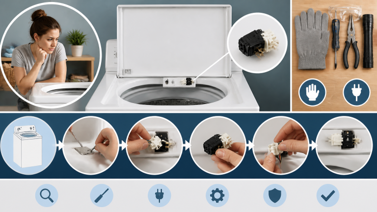 Step by Step Guide to Replace a Lid Switch on a Kenmore Washing Machine, sections: Signs Your Kenmore Lid S...