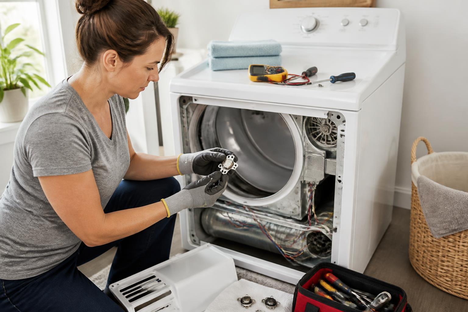 Featured image for article: How to Test a Dryer Thermal Fuse: Diagnose and Replace