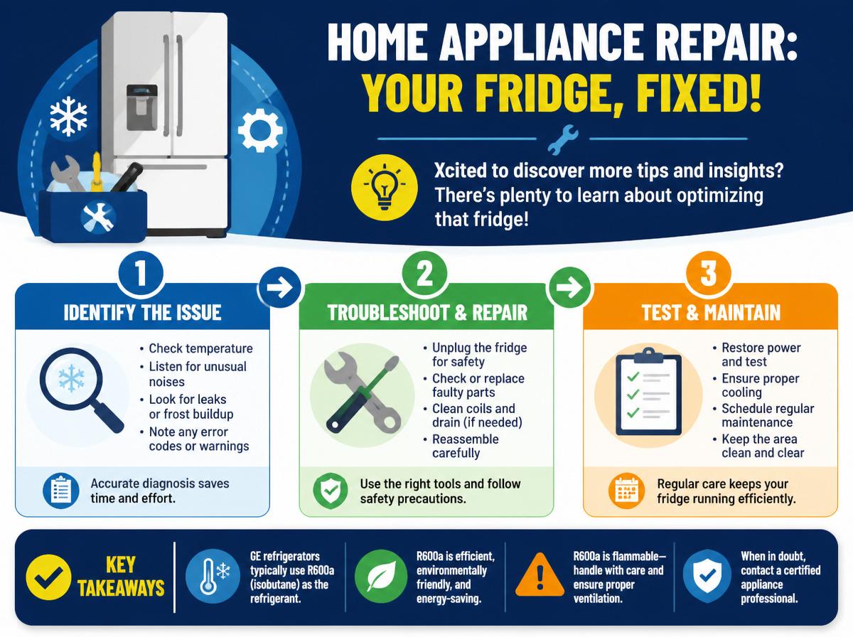 Step-by-step infographic: What Are the Essentials of GE Refrigerator Watt Usage?: (intro/hero area)